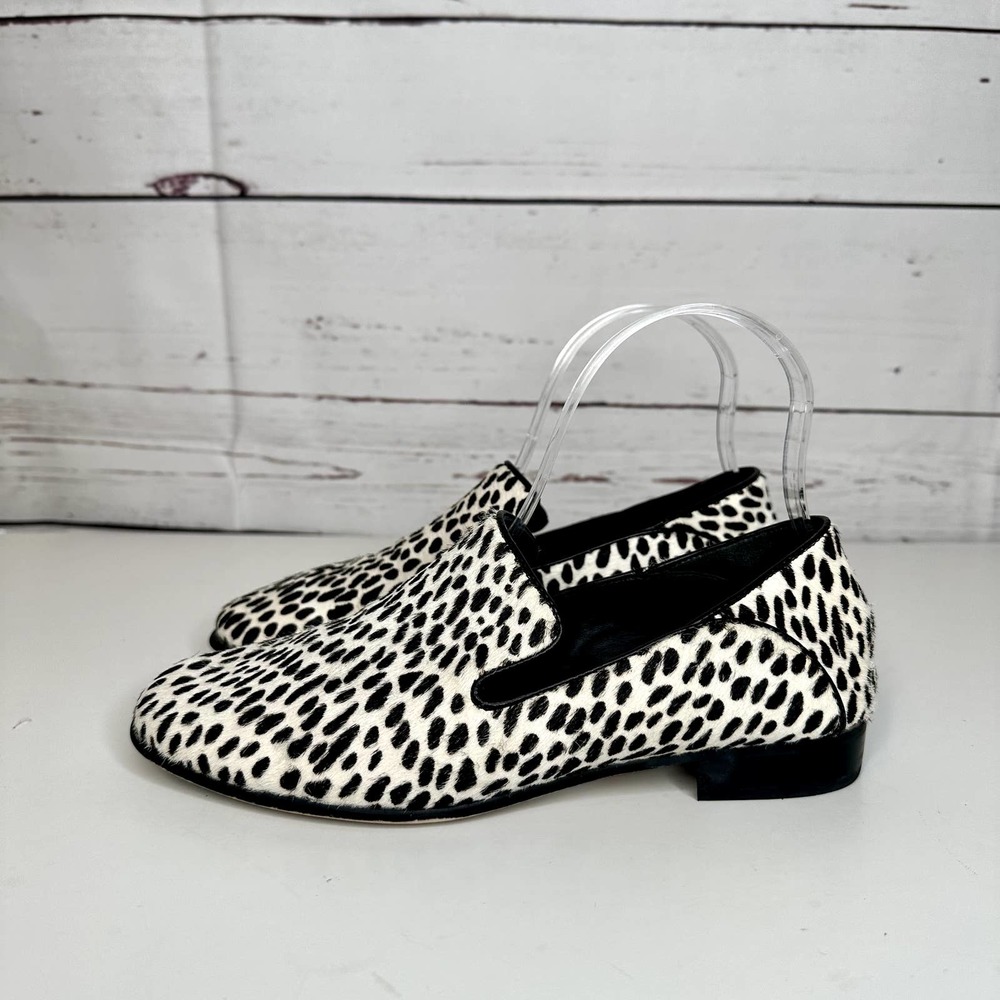 Clarks Pure Viola Loafer Black and White Polka Dot Size 7